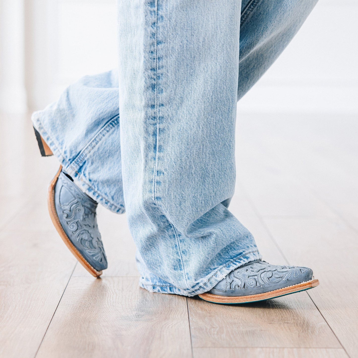 Robin Slingback Mule - Washed Denim