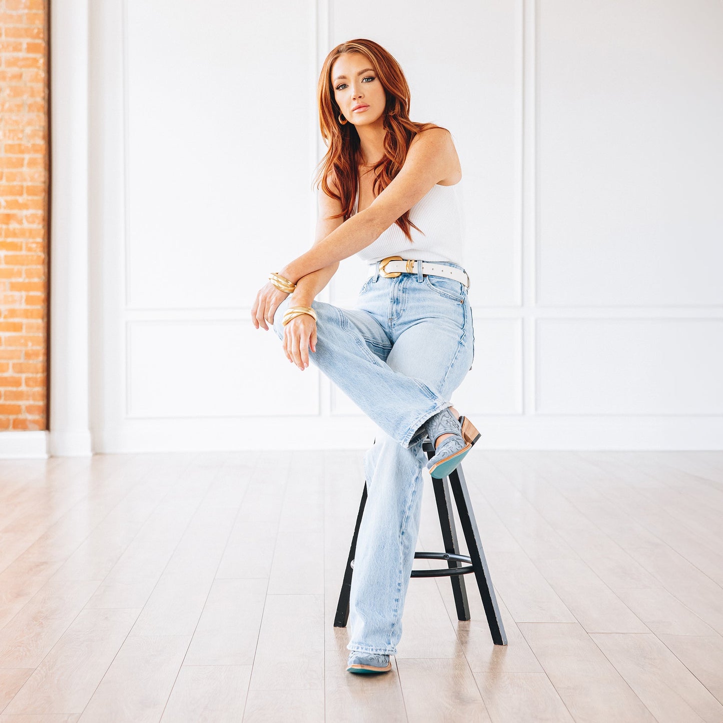 Robin Slingback Mule - Washed Denim