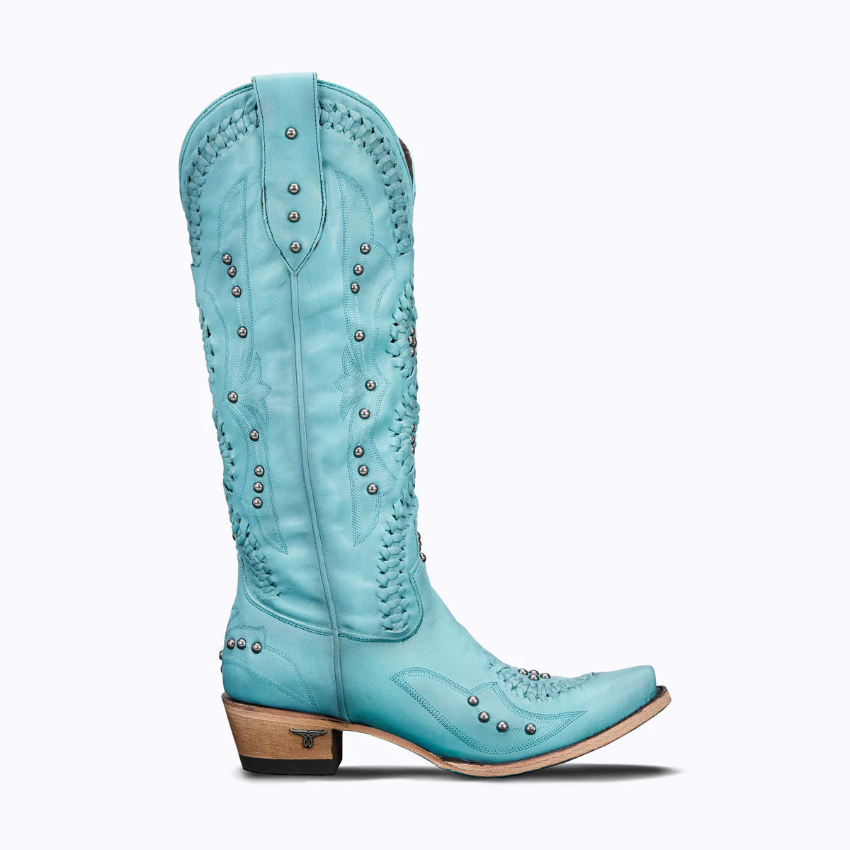 Turquoise leather Cossette cowboy boot