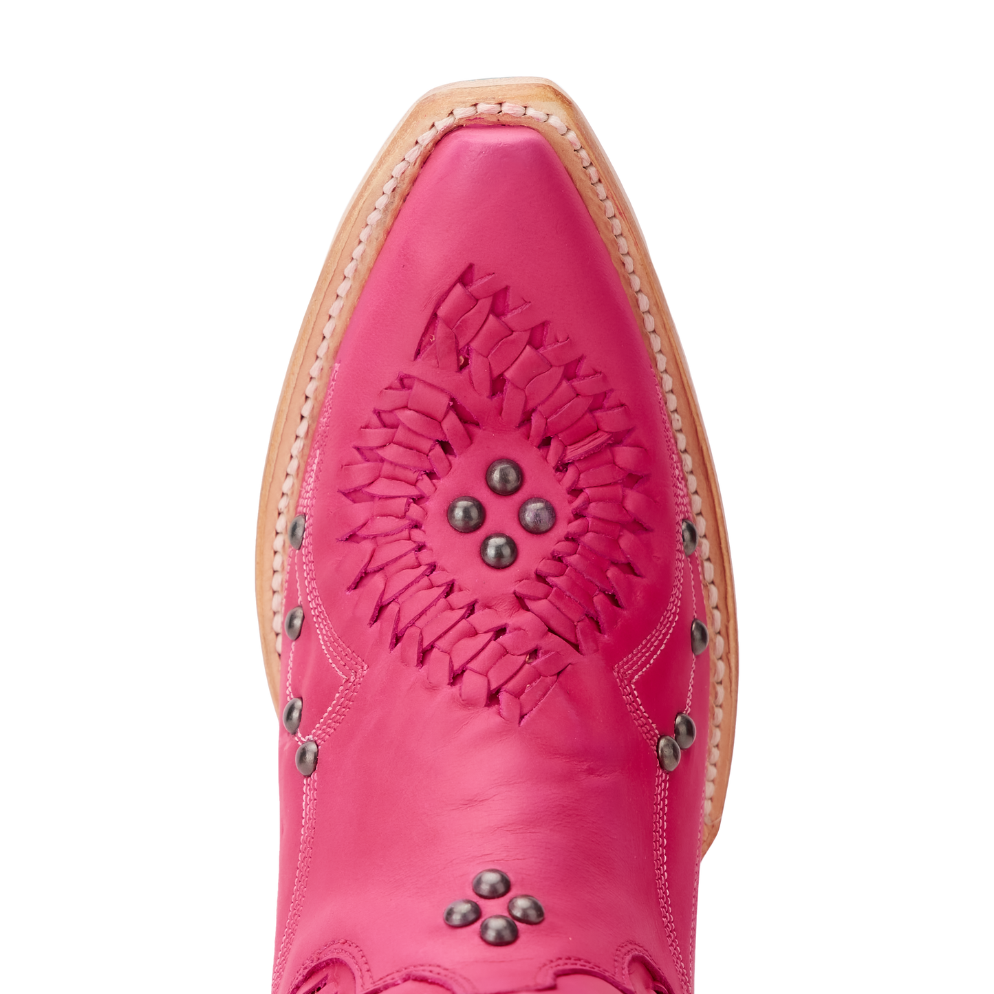 Hot pink Cossette boot close-up