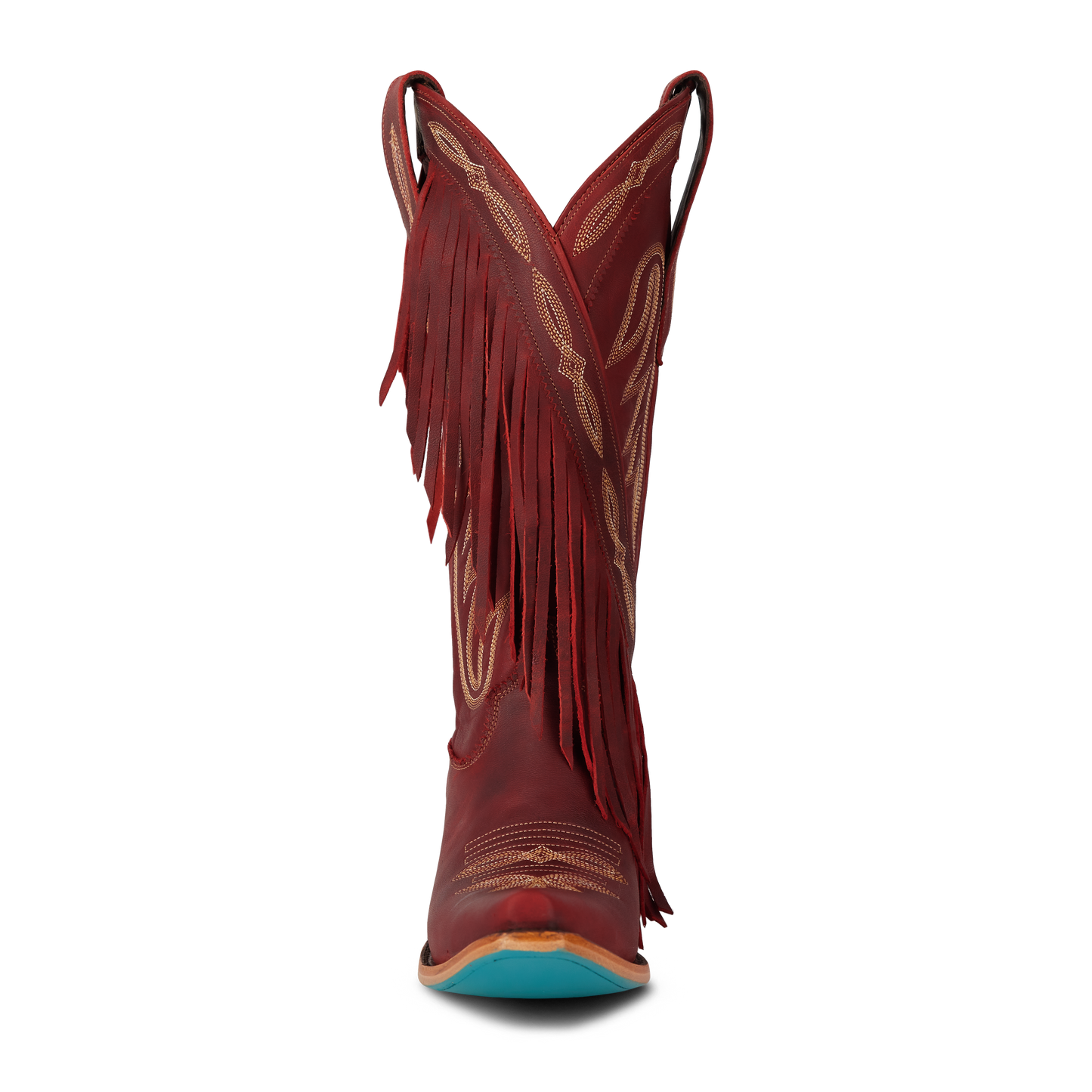 Smoldering Ruby Senita Falls Fringe Boots