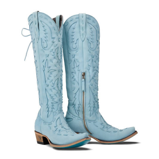 Powder blue Reverie cowboy boots