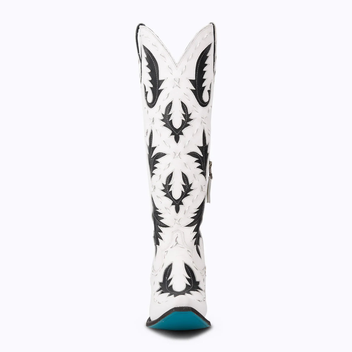 Reverie newsprint PS2 white and black cowboy boot