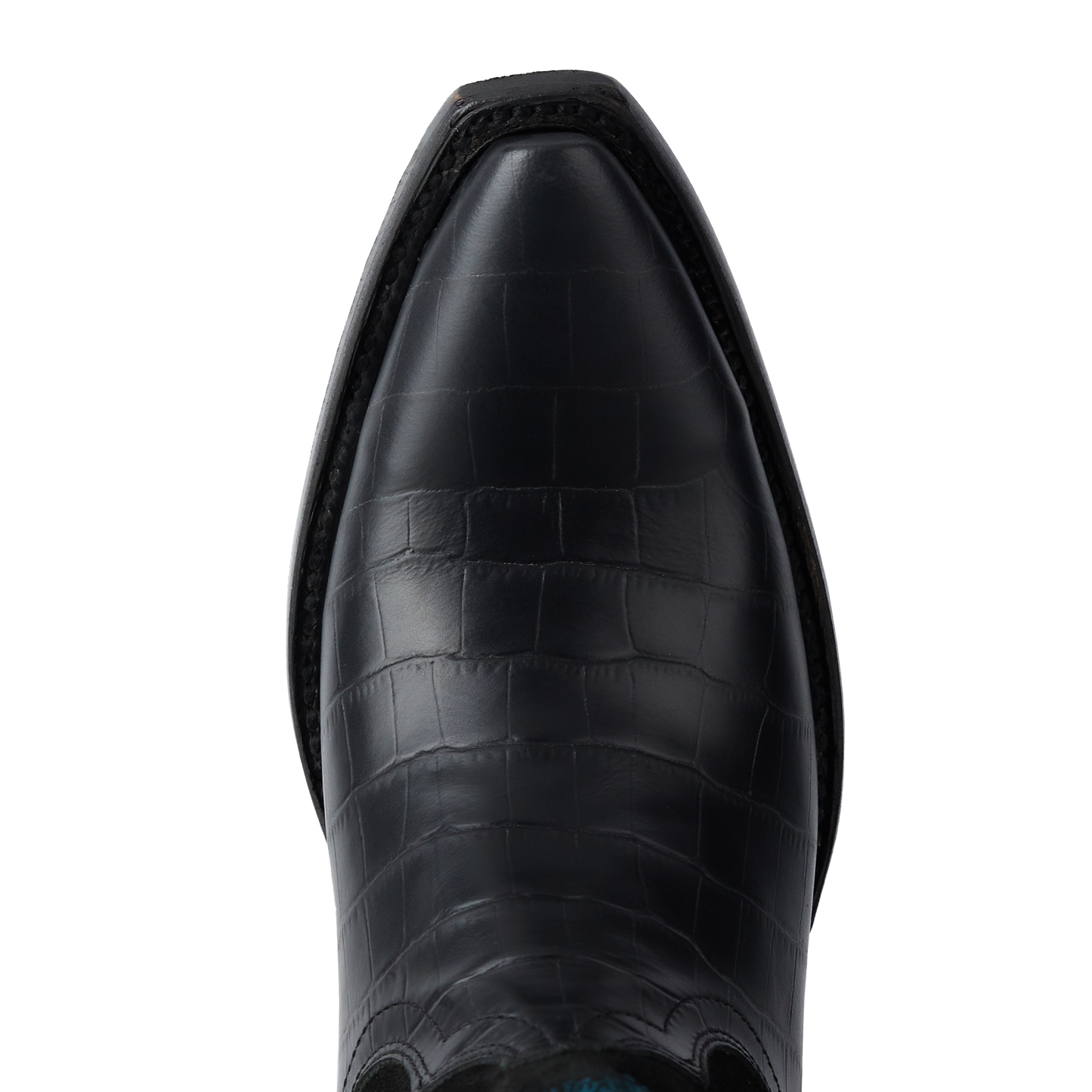 Black carbon croc skylight boot toe.