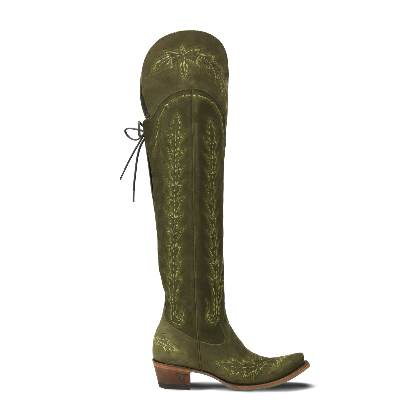 Lexington OTK Corset - Olive Suede