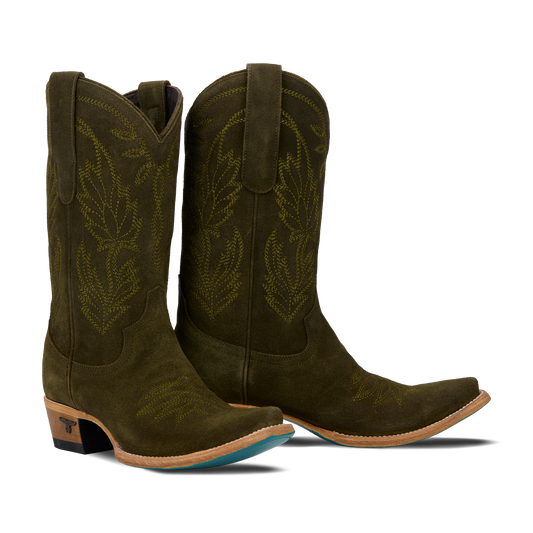 Olive suede Sandaga cowboy boots