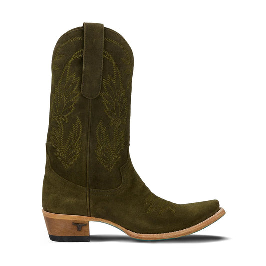 Olive suede Sandaga cowboy boot
