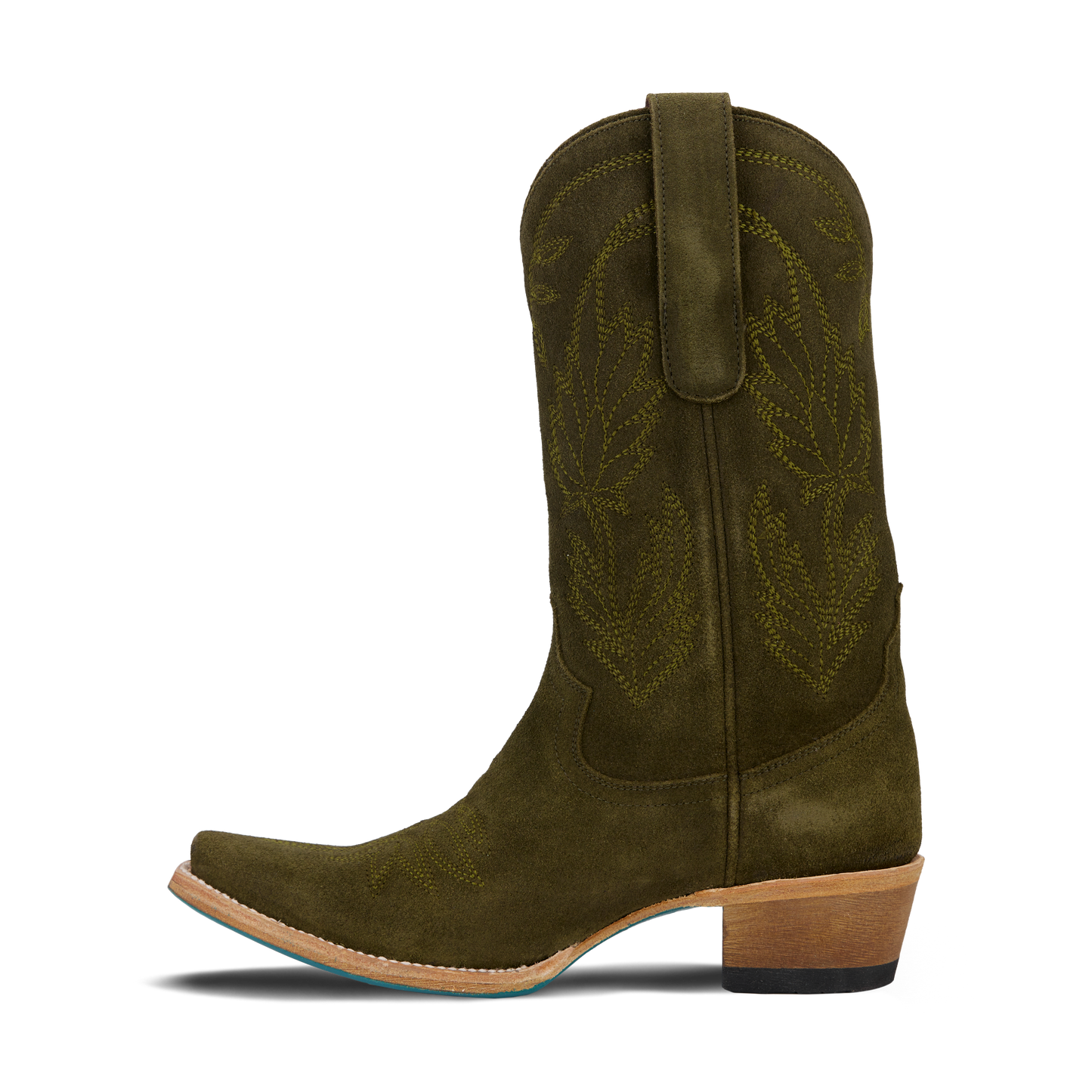 Sandaga Midi - Olive Suede