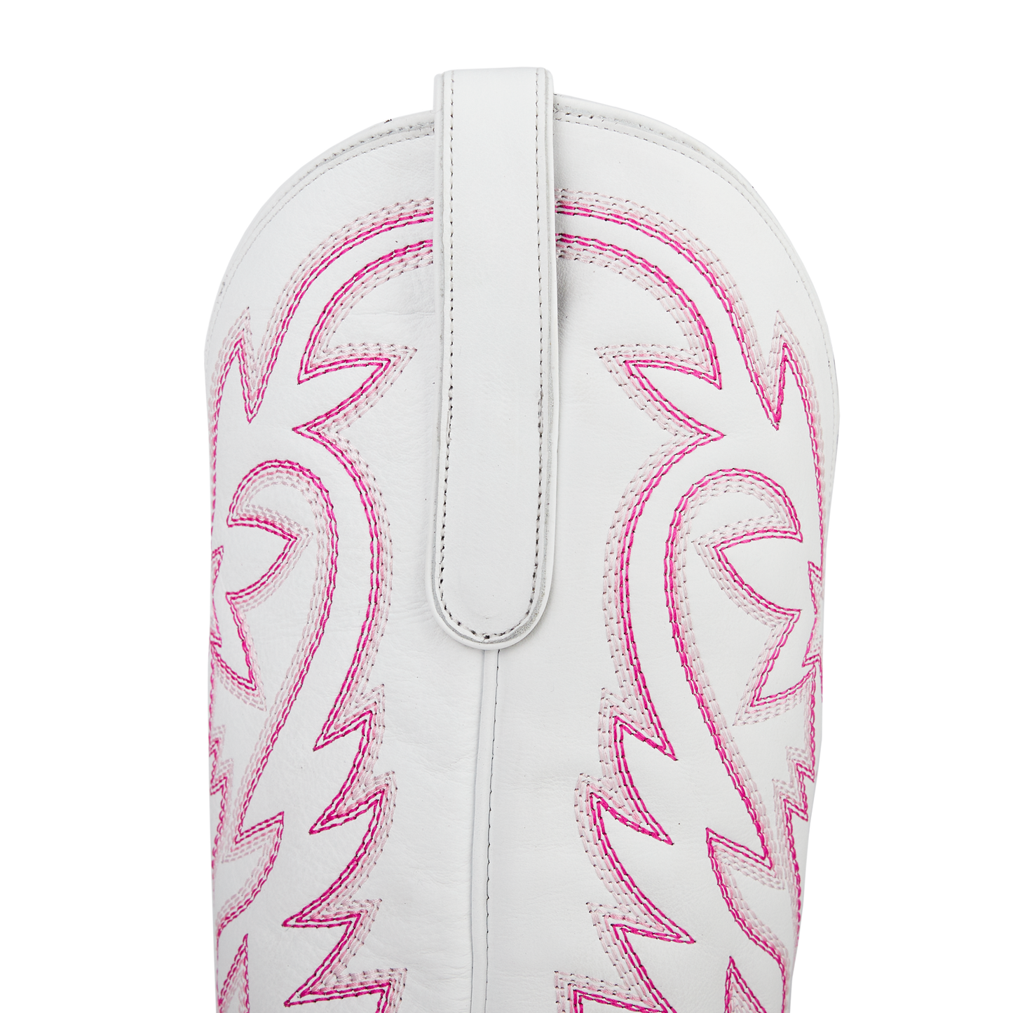 Smokeshow Boot - Matte White and Neon Pink