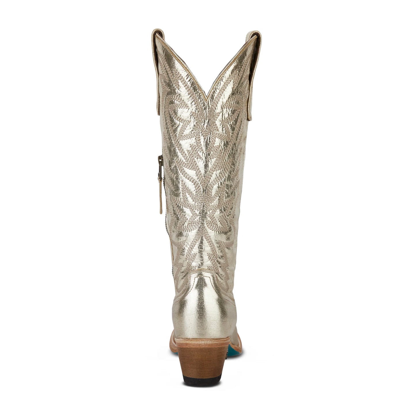 Champagne metallic Smokeshow cowboy boot