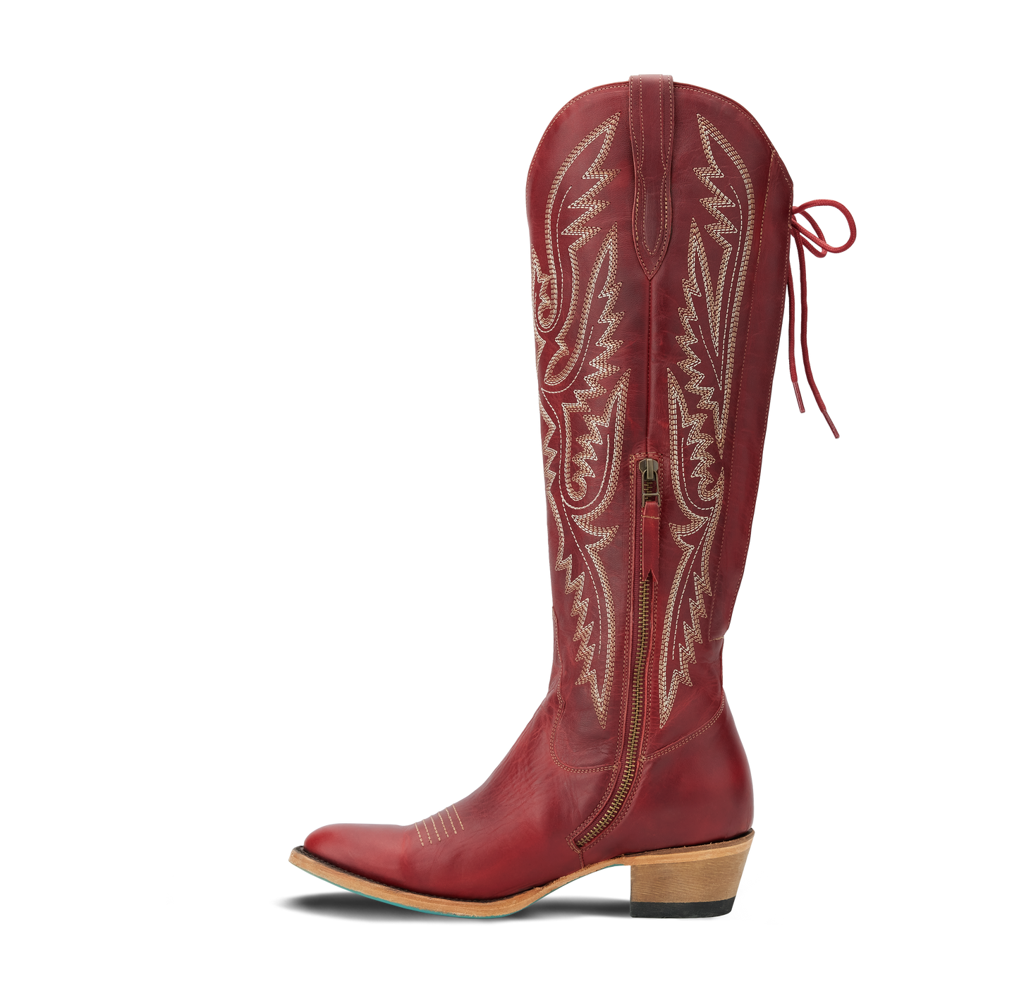 Monica Knee High Corset - Smoldering Ruby