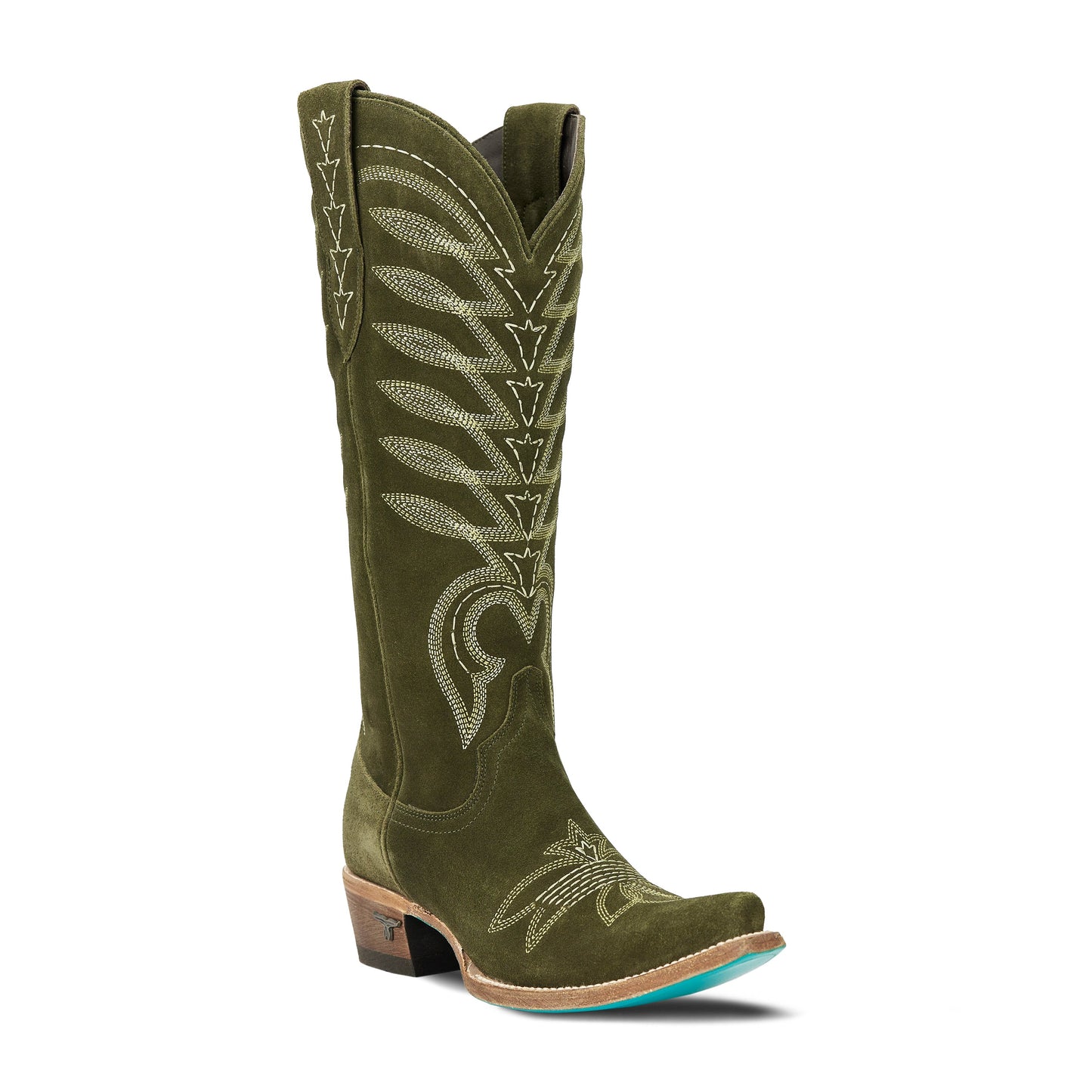 Squash Blossom Boot - Olive Suede