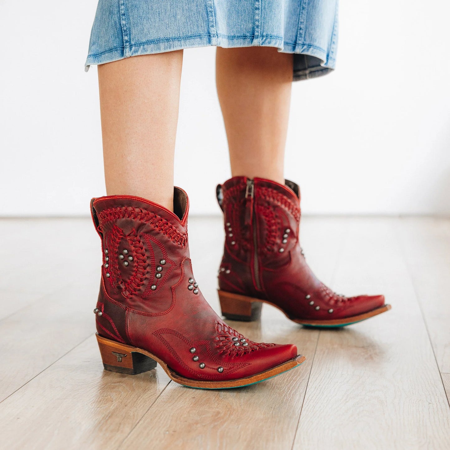 Cossette Bootie in Smoldering Ruby