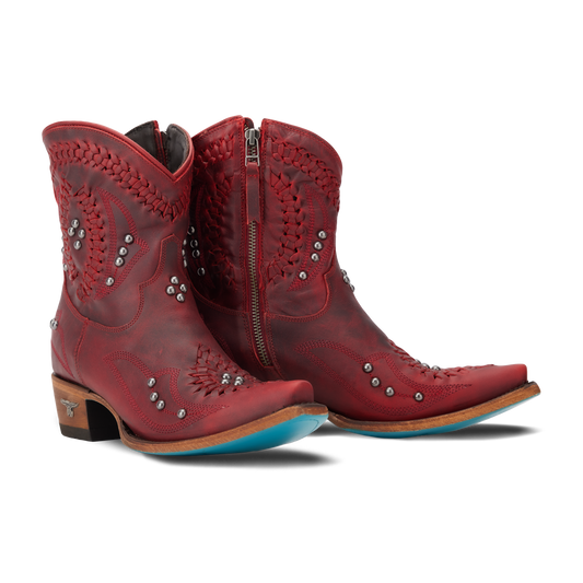 Smoldering Ruby Cossette Booties