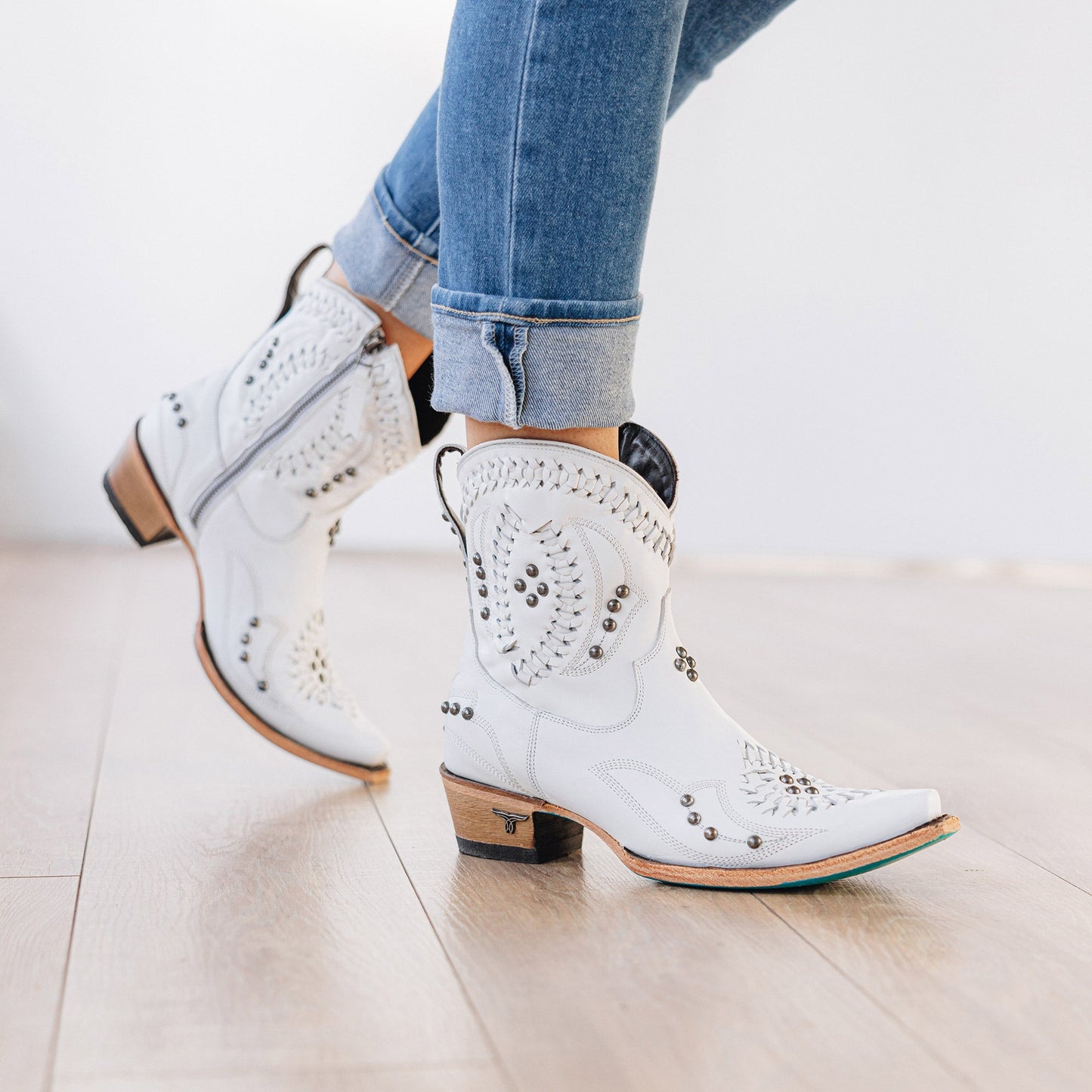 White Cossette Bootie by Matthew White