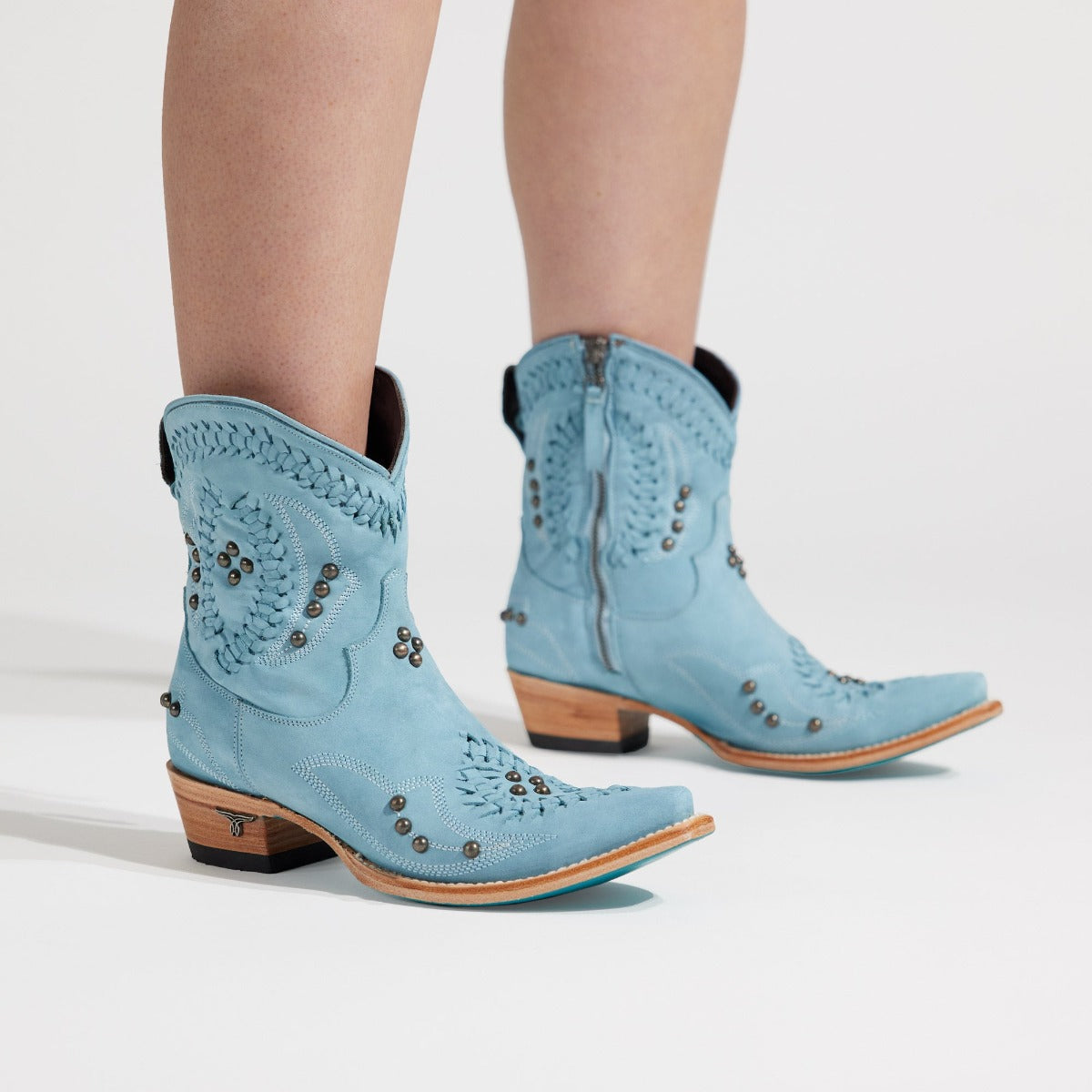 Powder blue Cossette Bootie cowboy boots