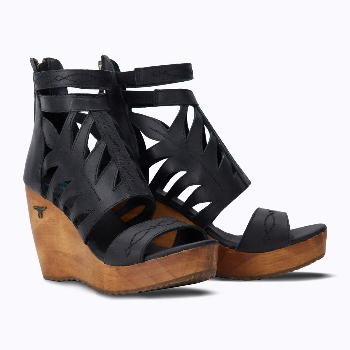 Becca Jet Black PS1 Wedge Sandals