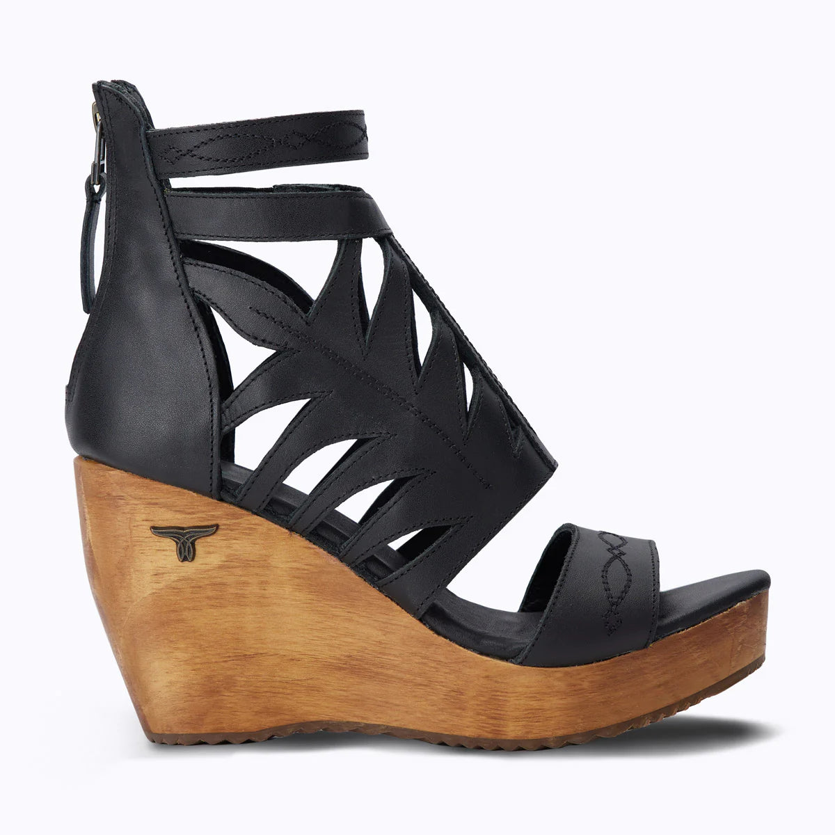 Becca Jet Black PS4 Wedge Sandal