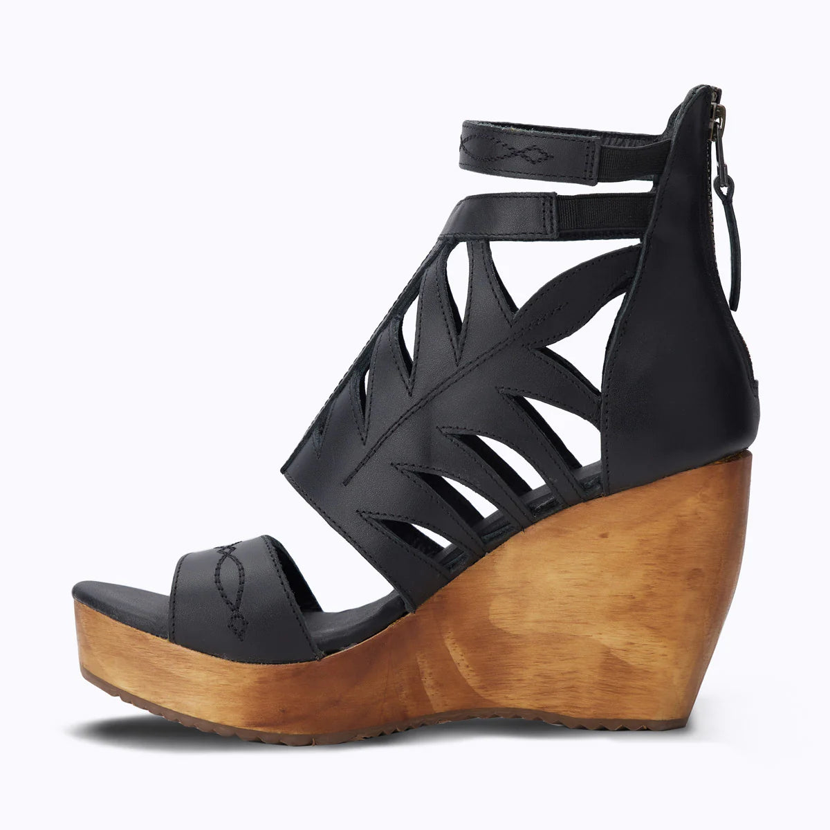 Becca jet black PS5 wedge sandal