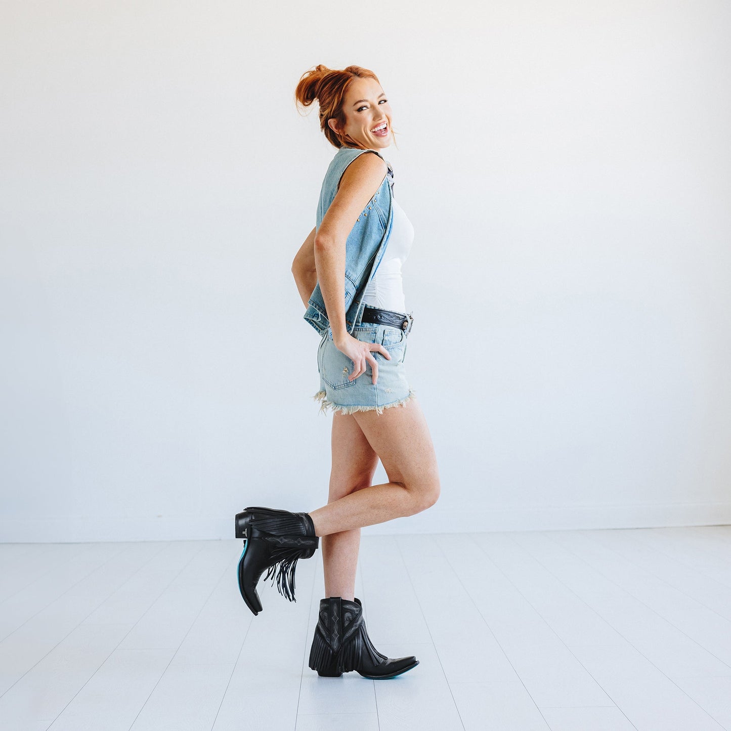 Senita Falls Bootie - Jet Black