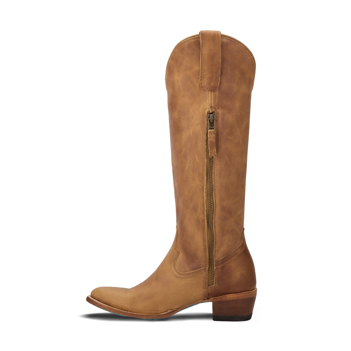 Desert clay tall boot with zipper, Plain Jane PS5 style