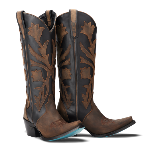 Jolene Midnight Whiskey Cowboy Boots