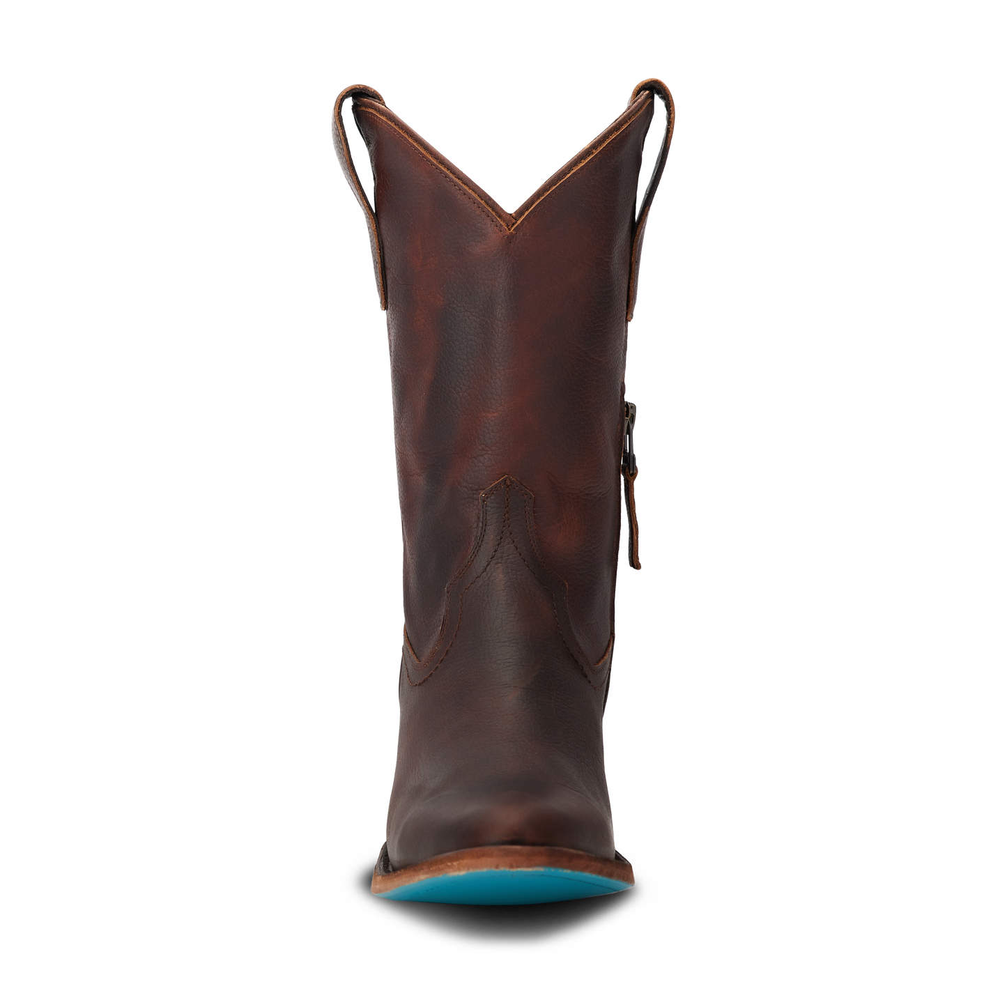 Cognac leather Plain Jane Midi boot