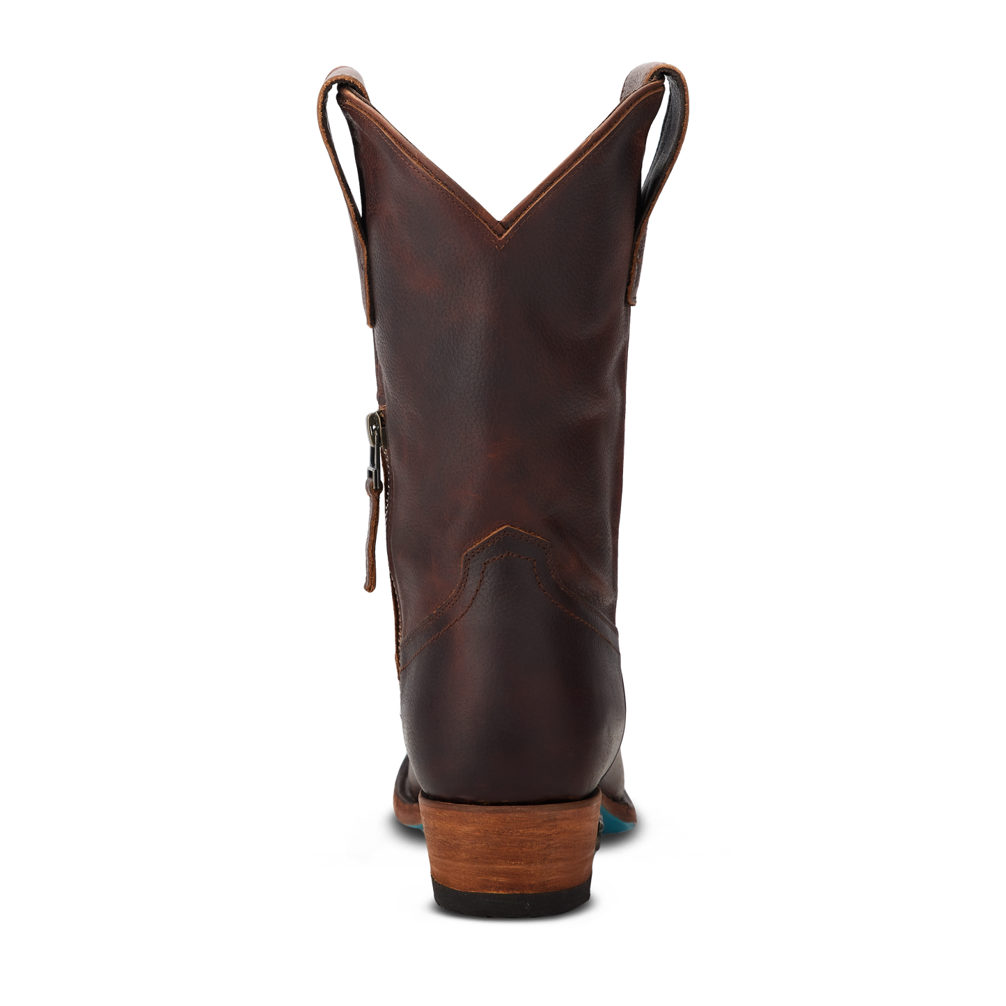Cognac Plain Jane Midi Cowboy Boot