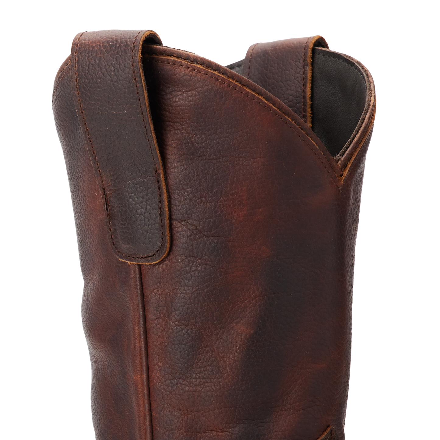 Cognac leather Plain Jane Midi boot