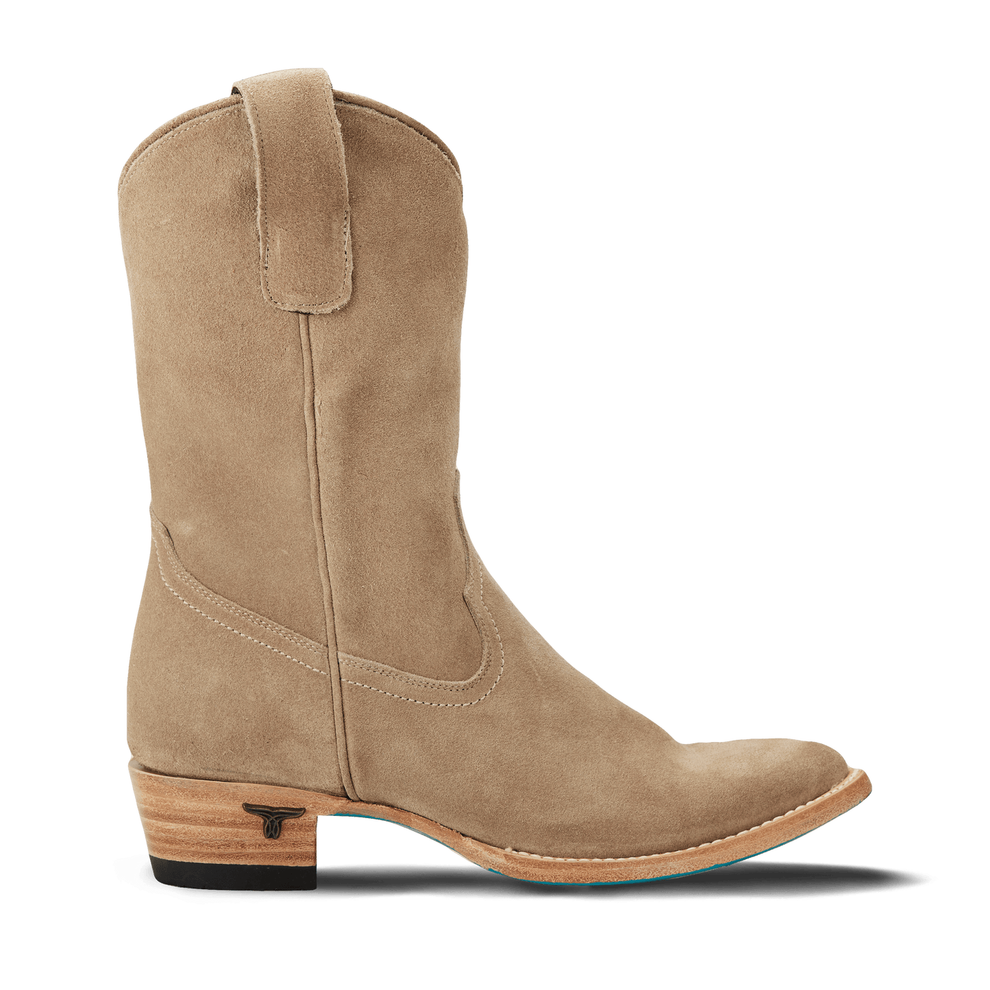 Lattesuede Plain Jane Midi Cowboy Boot