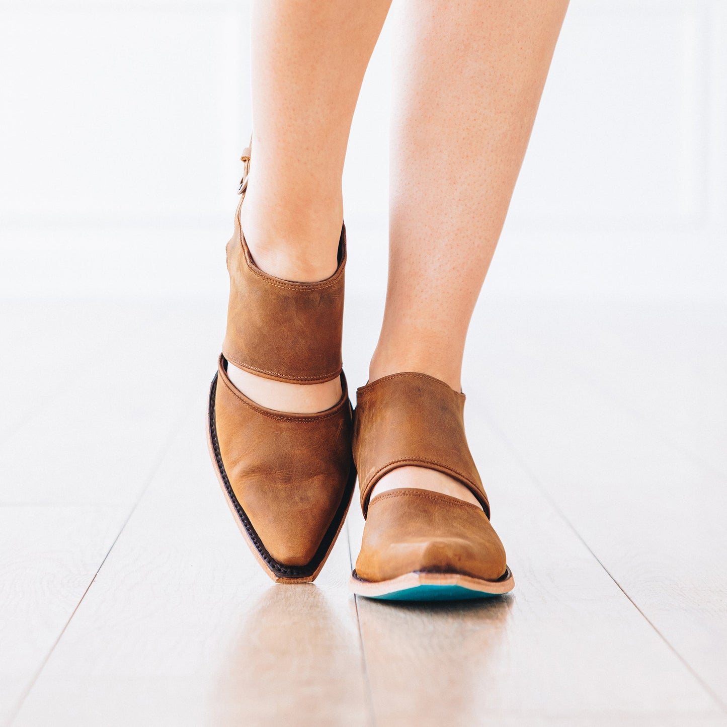 Plain Jane Slingback Mule - Burnt Caramel