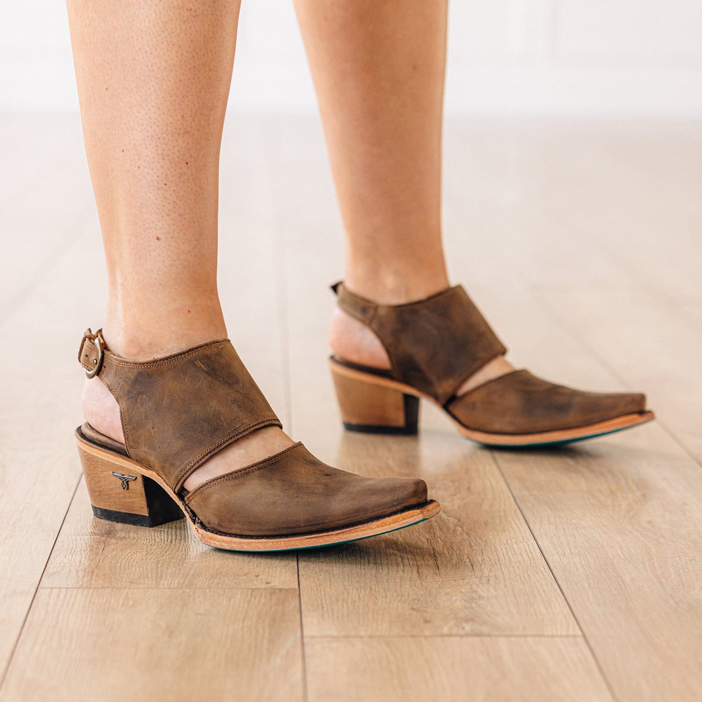 Plain Jane Slingback Mule - Burnt Caramel