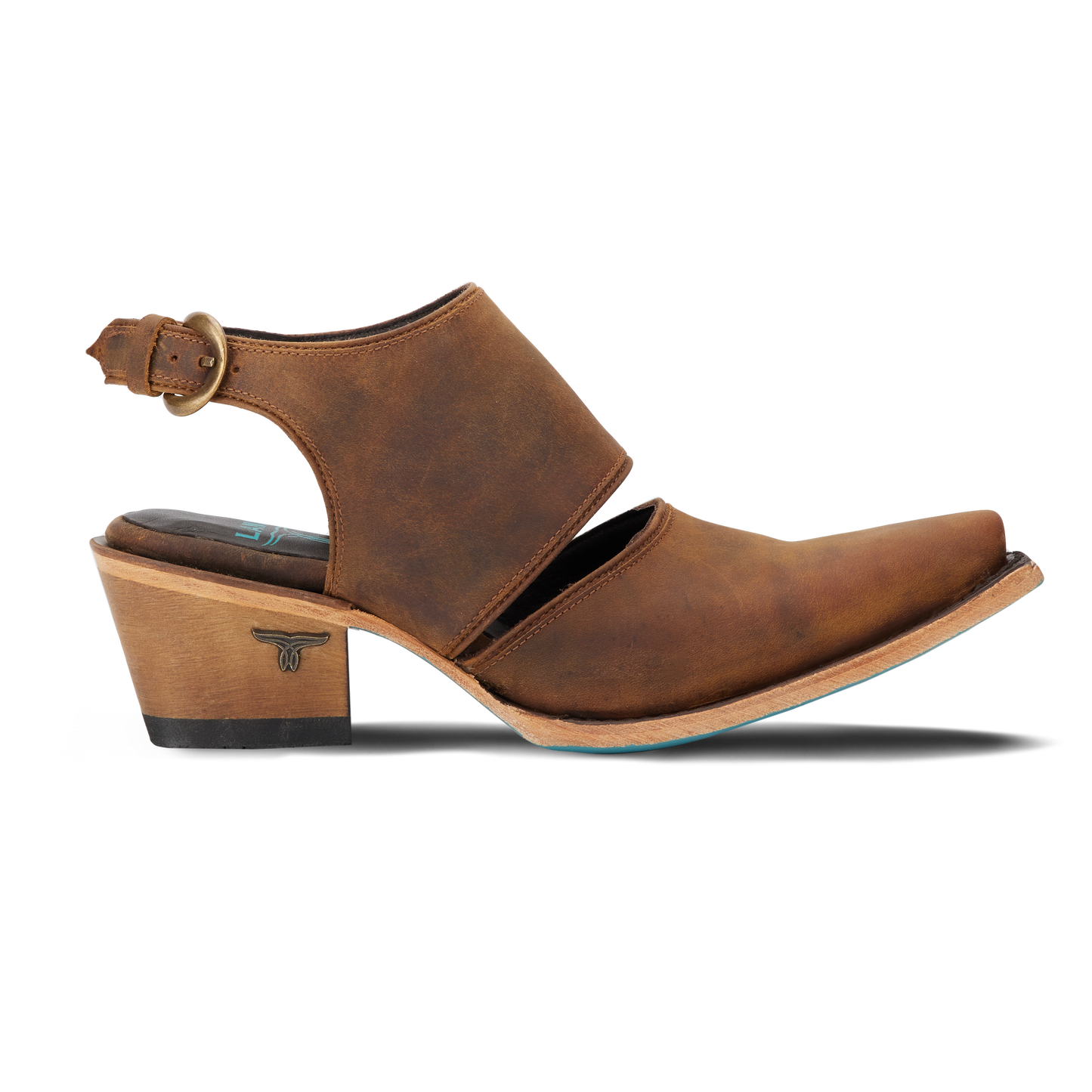 Burnt caramel leather Robin Mule for PS4