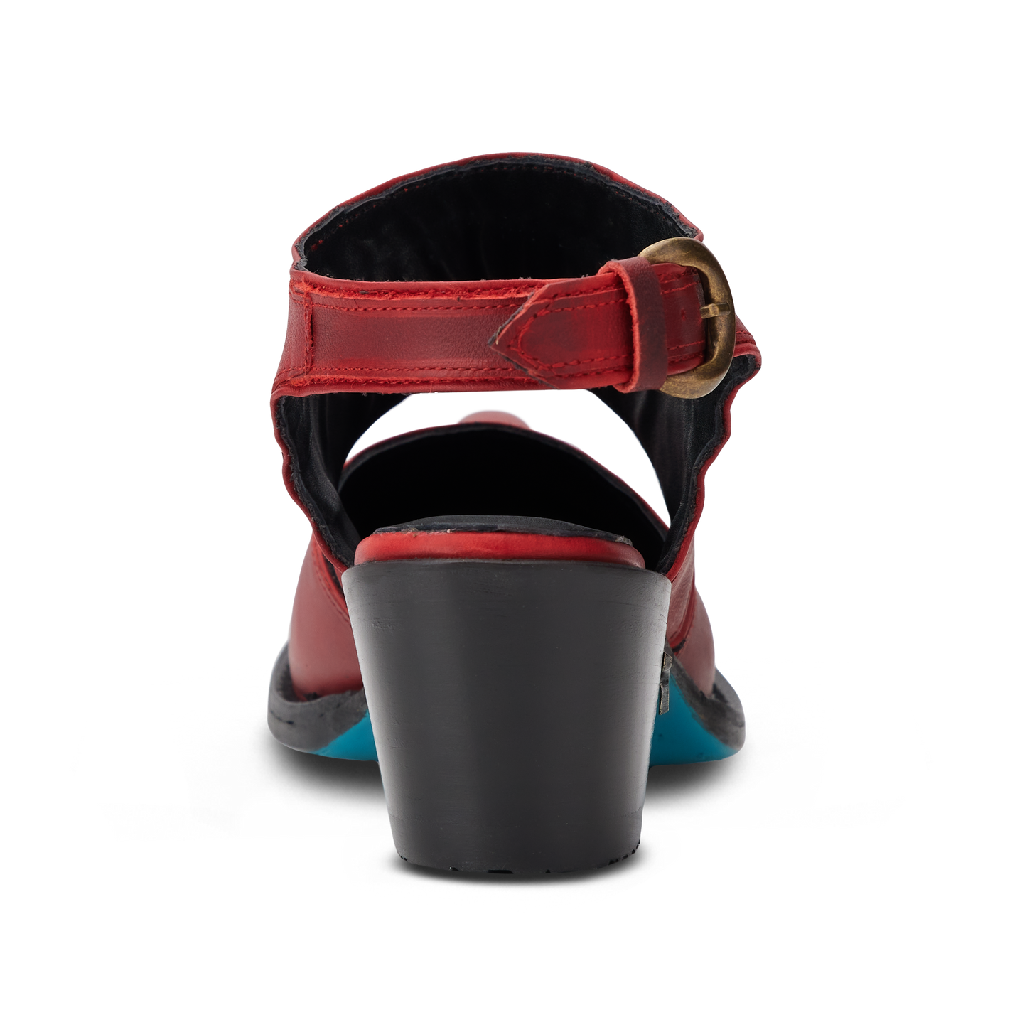 Plain Jane Slingback Mule - Smoldering Ruby