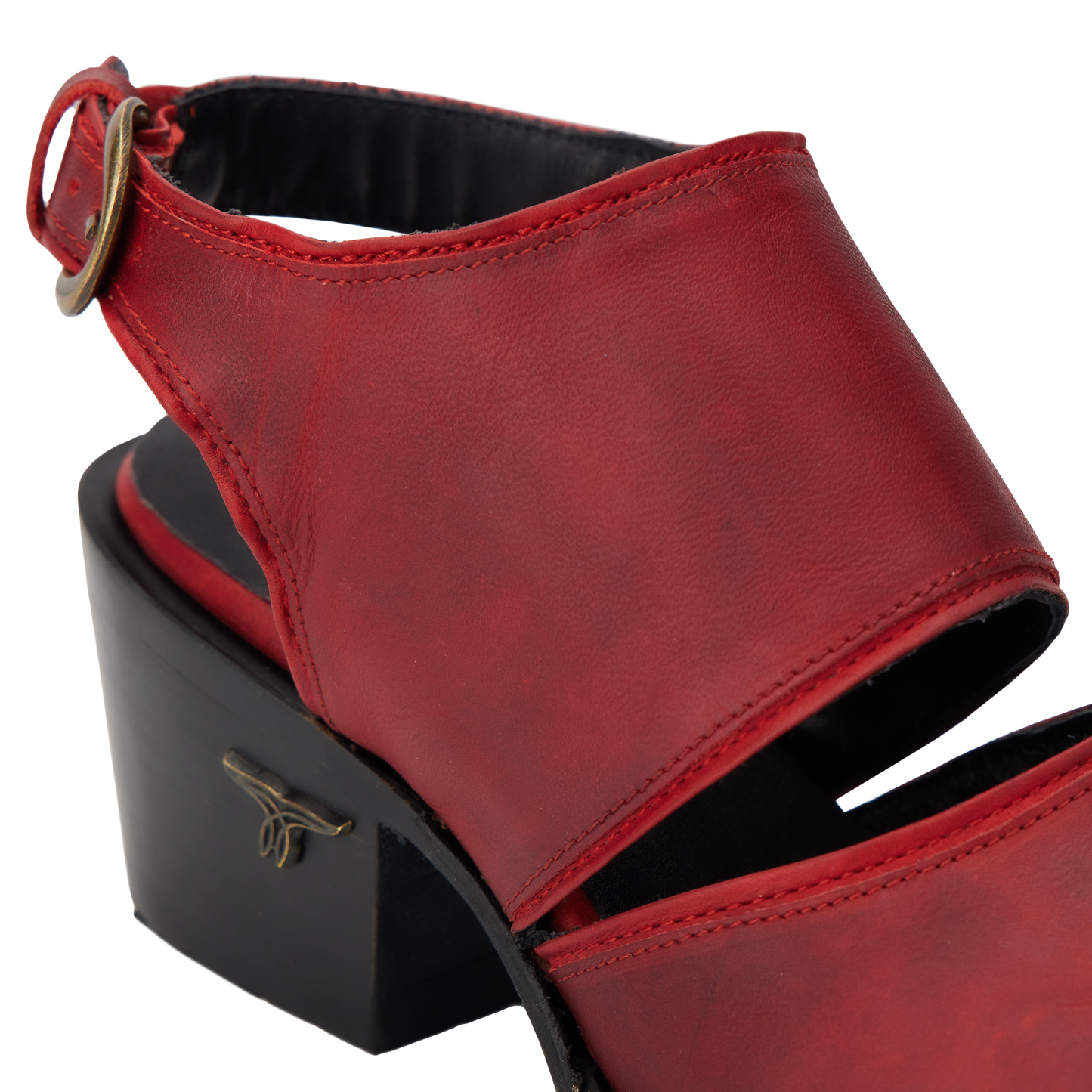 Plain Jane Slingback Mule - Smoldering Ruby