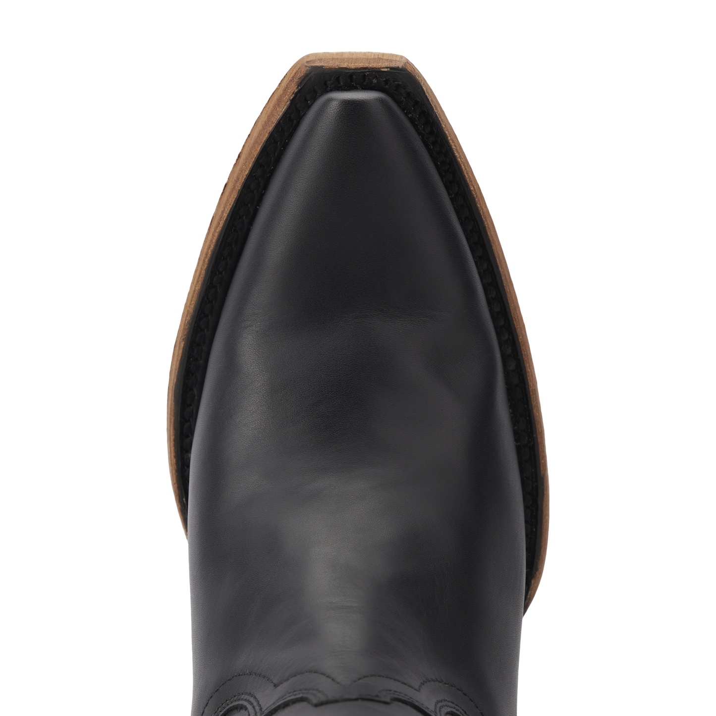 Emma Jane Jet Black Leather Boot - Top View