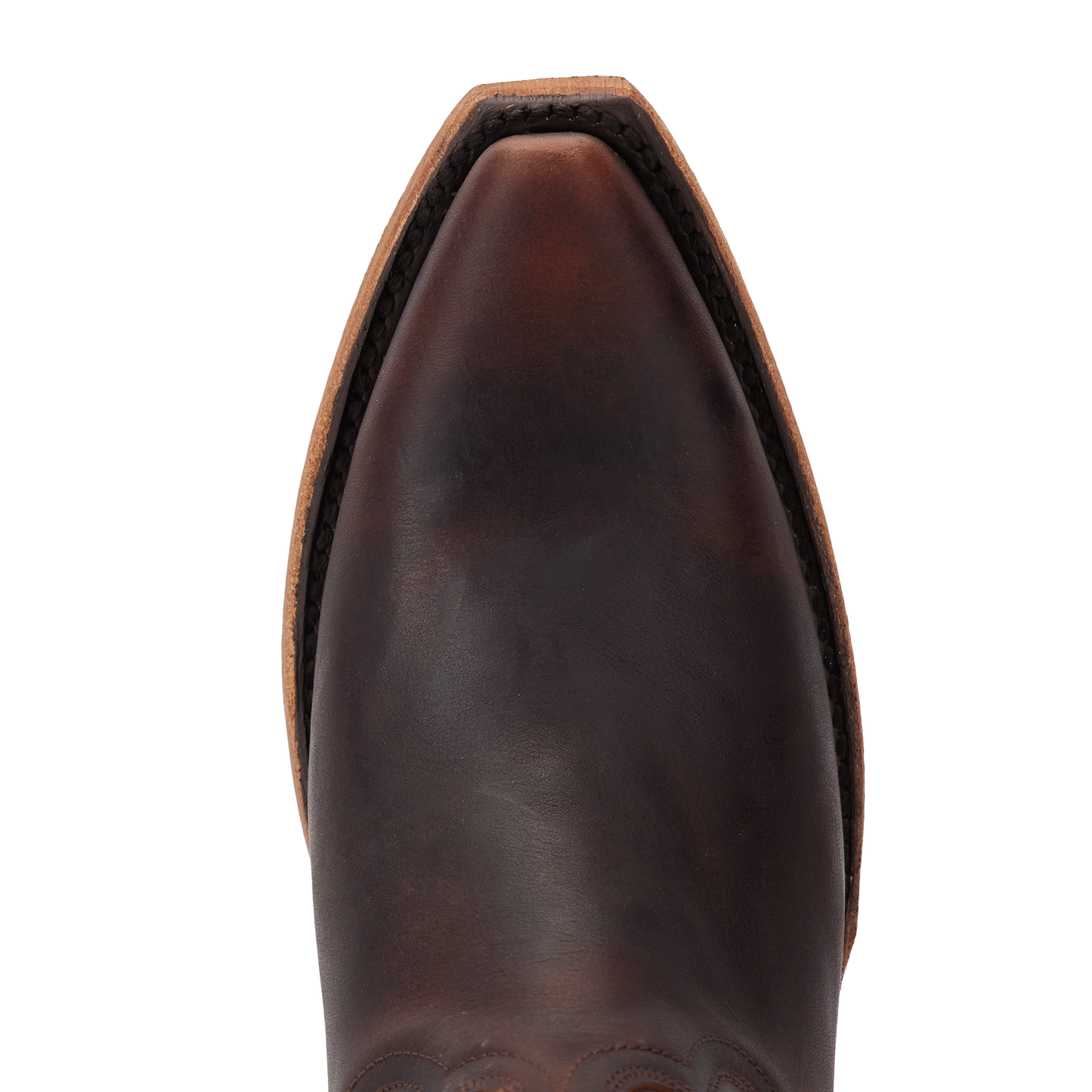 Emma Jane Cognac Leather Boot Toe