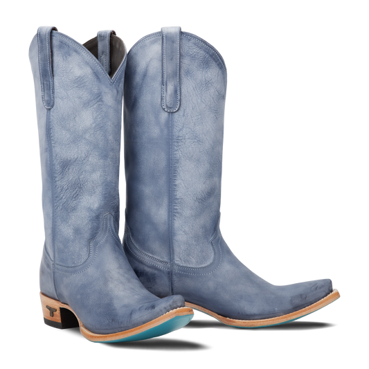 Emma Jane washed denim cowboy boots
