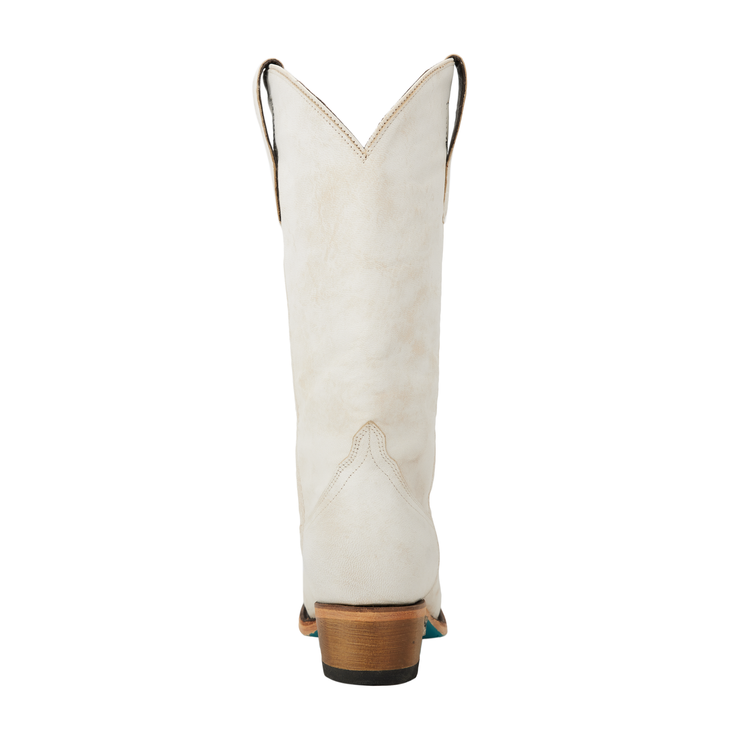 Emma Jane ceramic crackle cowboy boot, rear view