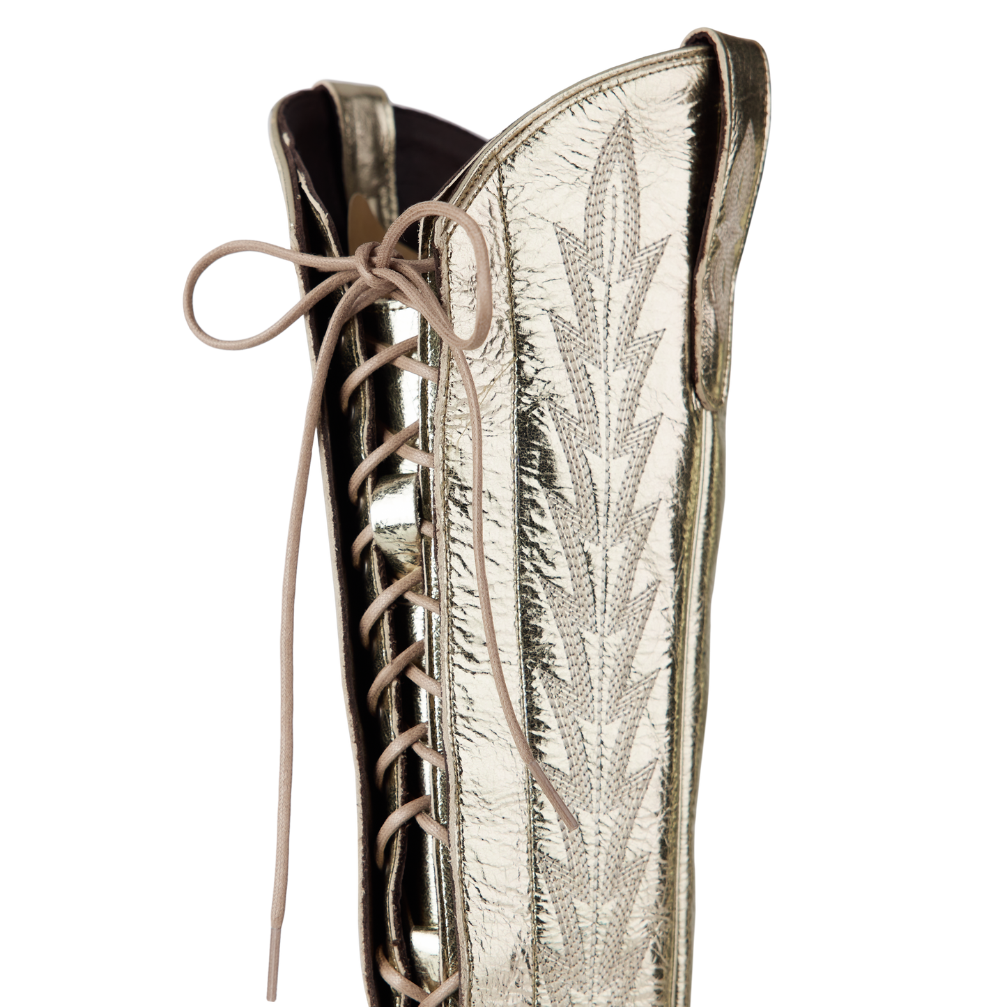 Lexington Knee High Corset - Champagne Metallic