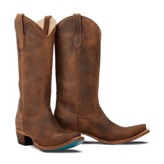 Brown leather Emma Jane cowboy boots