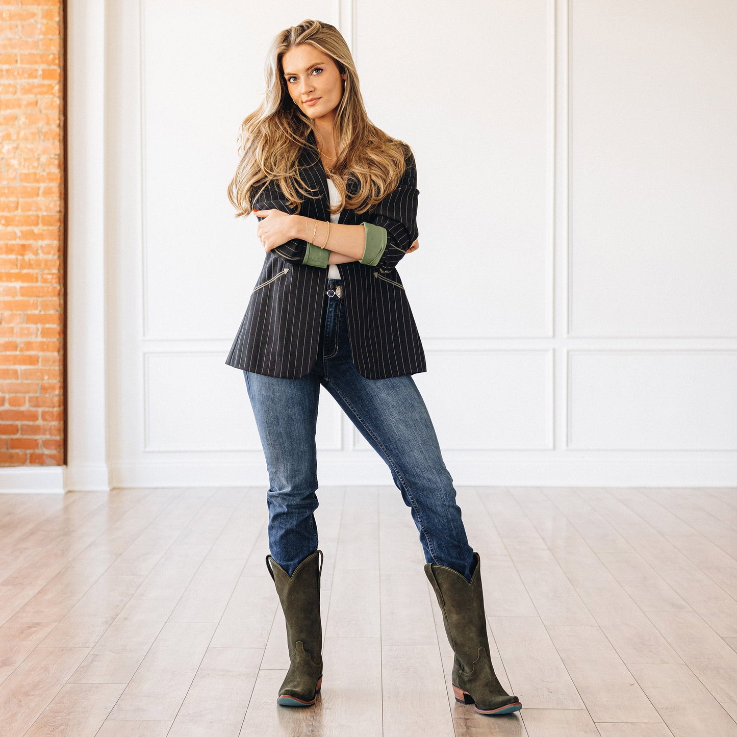 Emma Jane Boot - Olive Suede