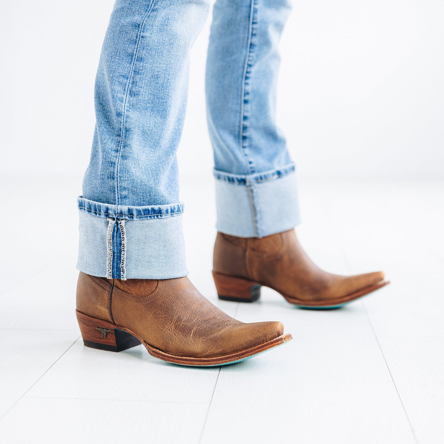 Emma Jane Desert Clay Booties with Jeans