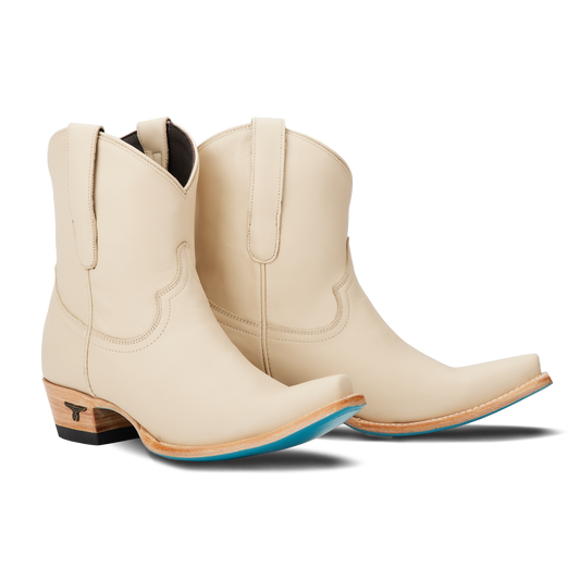 Emma Jane Bootie in Pale Ivory