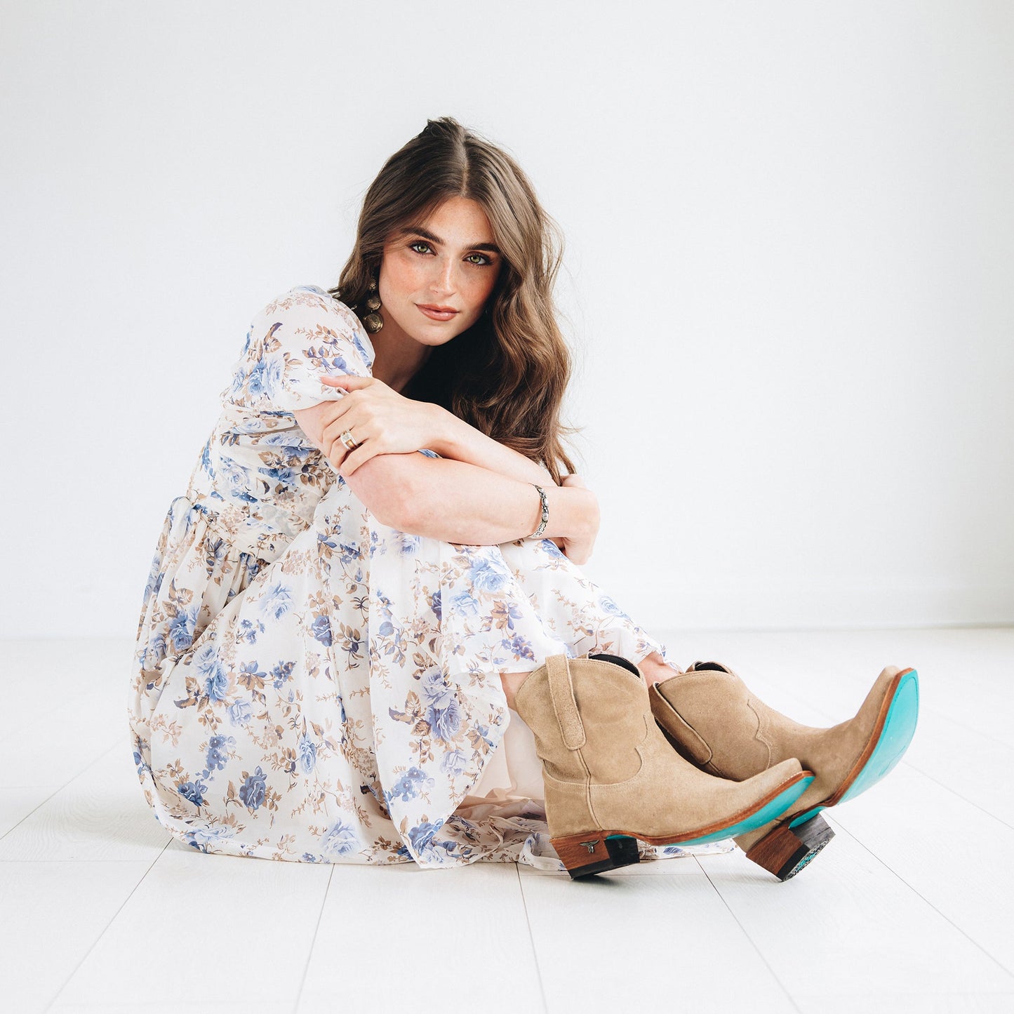 Emma Jane Bootie - Latte Suede