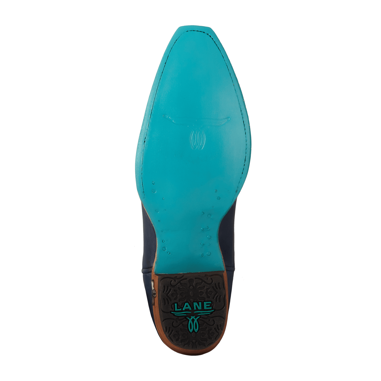 Lane Emma Jane Bootie in Midnight Navy - sole view