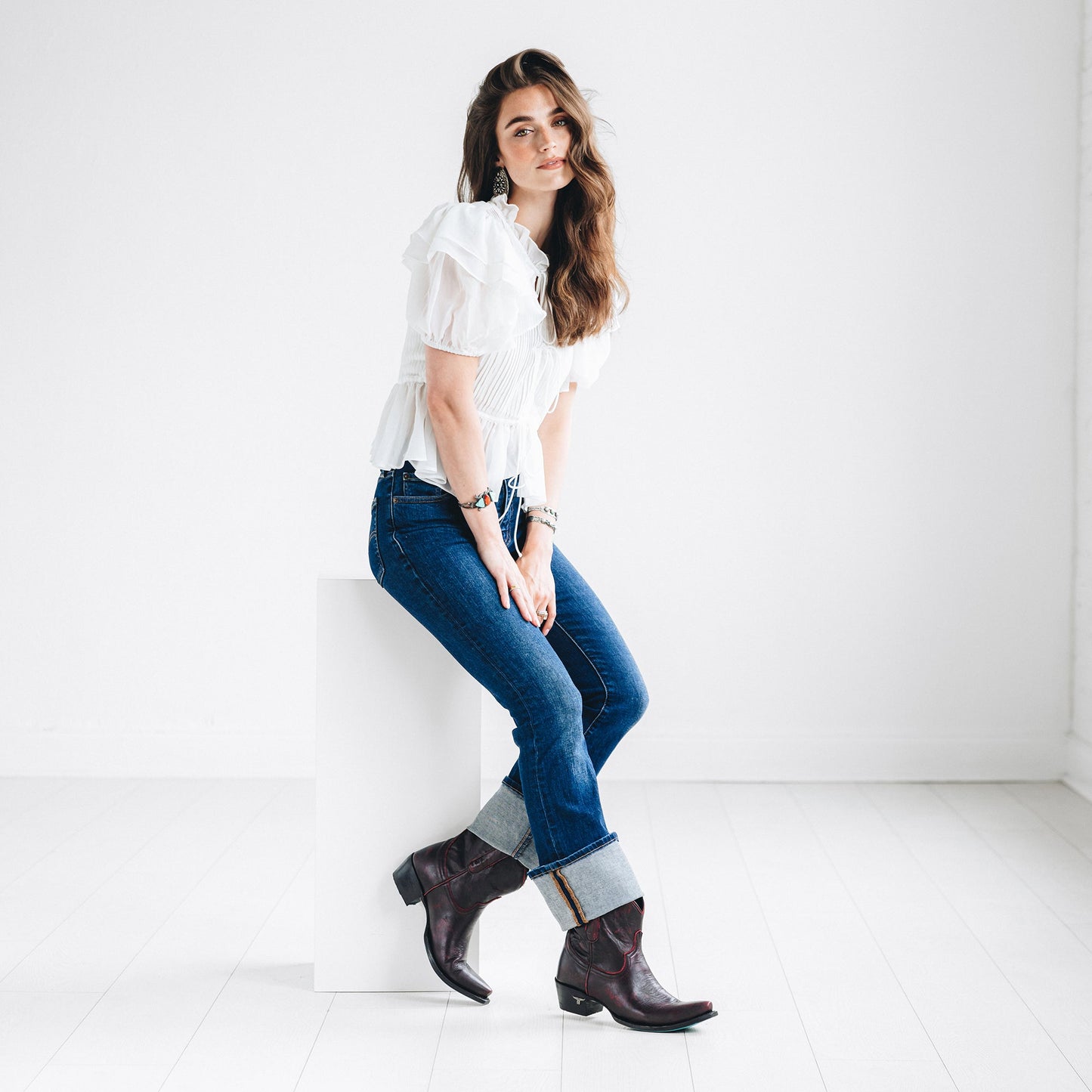 Emma Jane Bootie - Black Cherry