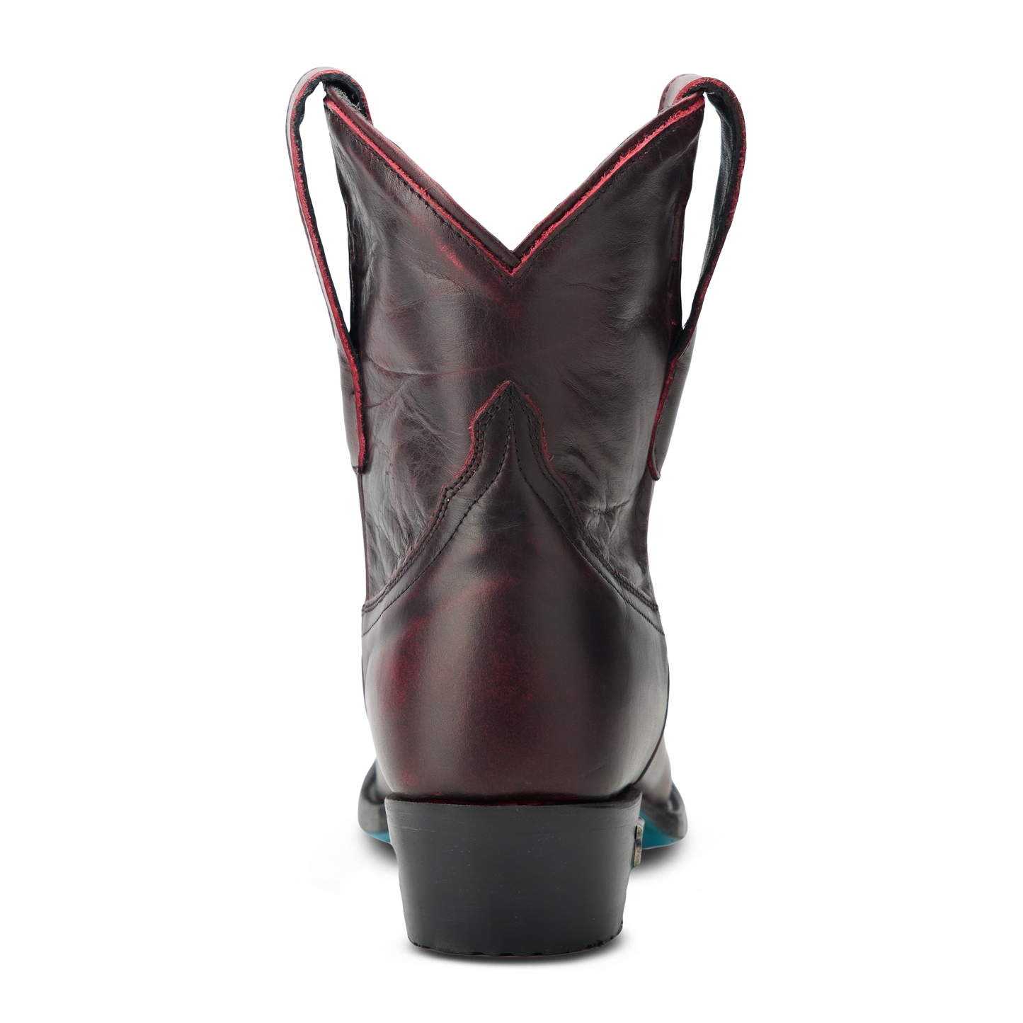 Emma Jane Bootie in Black Cherry leather
