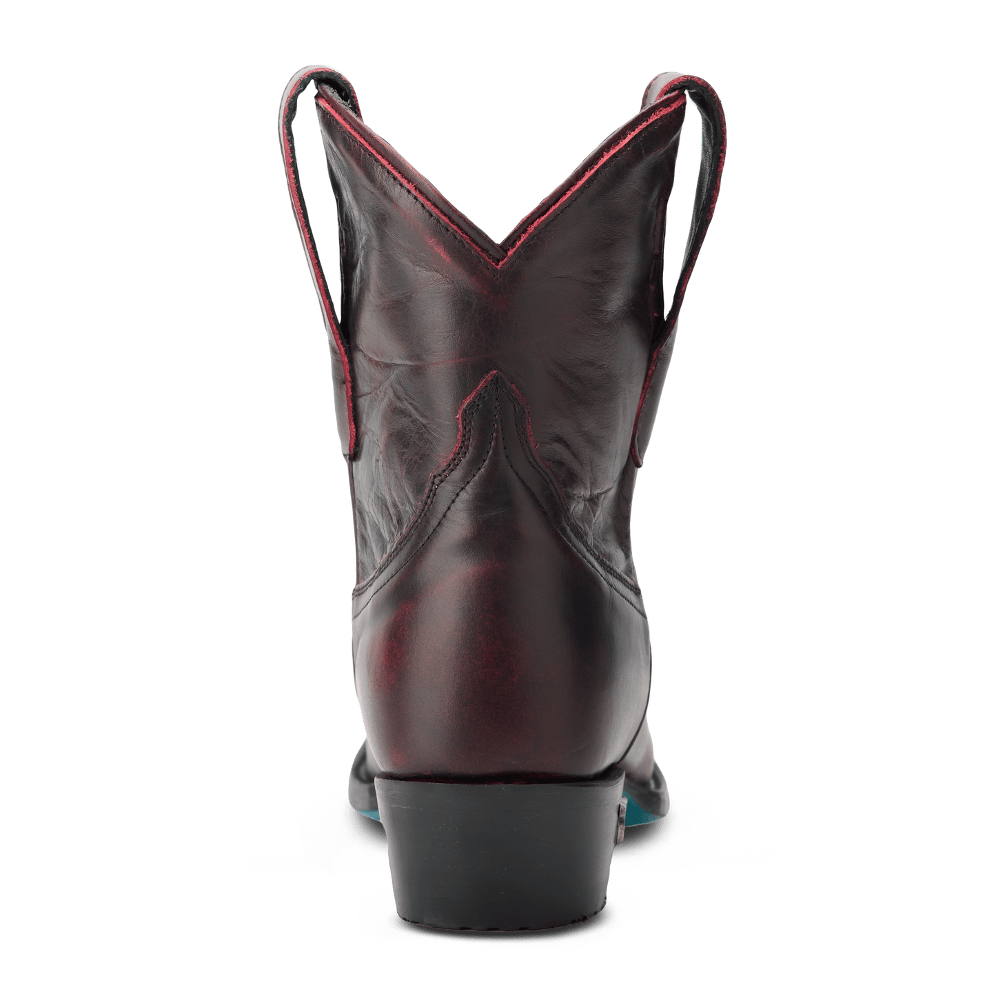 Emma Jane Bootie in Black Cherry leather
