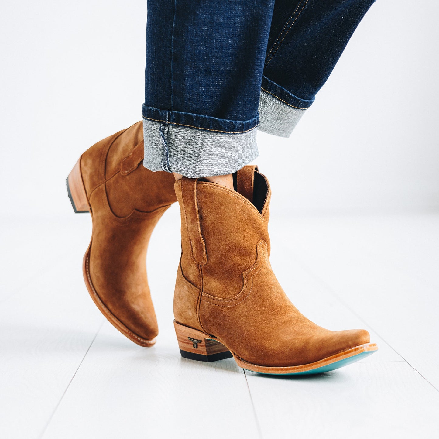 Emma Jane Bootie - Toffee Suede